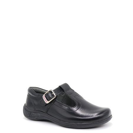 Zapato Escolar de Cuero para Niña Par&ss TRAPECIO-N Negro Talla 31