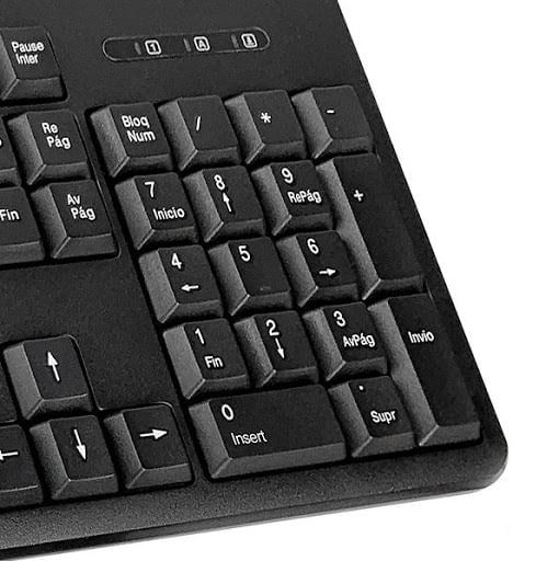 Kit Teclado y Mouse Xtech Dúo de multimedia en español - XTK-301S