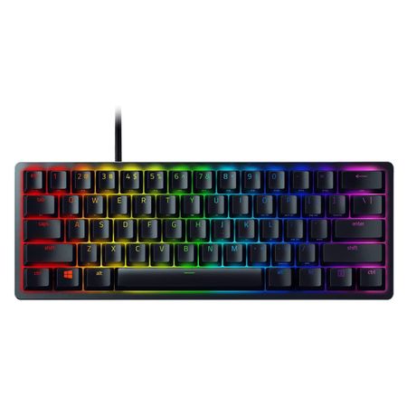 Teclado Gamer Razer Huntsman Mini Wired Gaming RGB Purple Switch - RZ03-03390100-R3M1