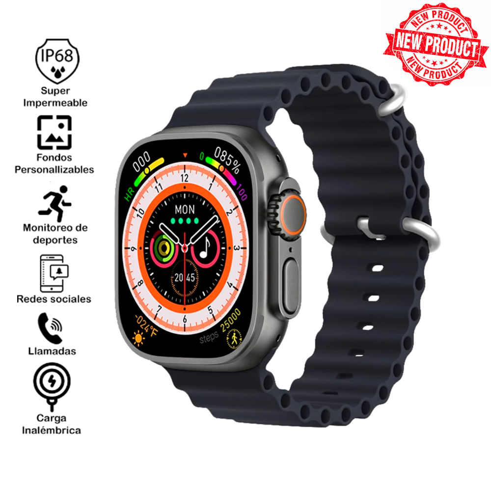 Smartwatch T900 Ultra Original Negro | PlazaVea - Supermercado