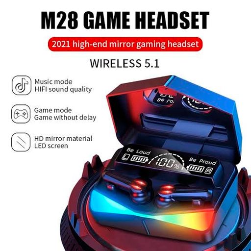 Audífonos Bluetooth Gamer M28 Gamer 2023 Negro | plazaVea - plazaVea