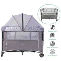 Cuna Colecho Nala Ebaby EB751GB Gris-Azul