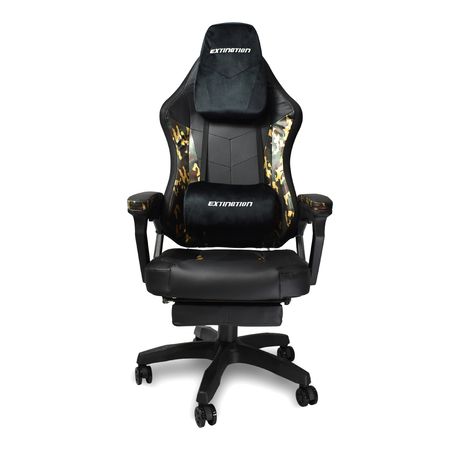 Silla Gamer Extingtion Keegan RGB con parlantes Camuflaje