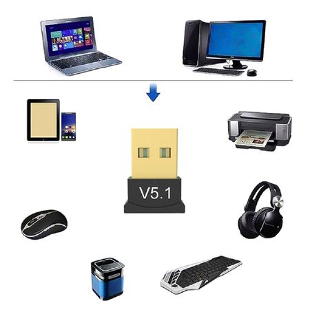 Bluetooth 5.1 Adaptador Usb adaptador Para Pc y Laptop