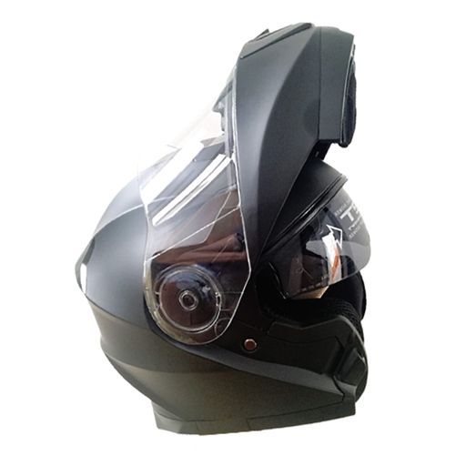 Cita Coro Delegar Casco de Moto Depredador Certificado Articulado Negro Doble Visor |  plazaVea - Supermercado