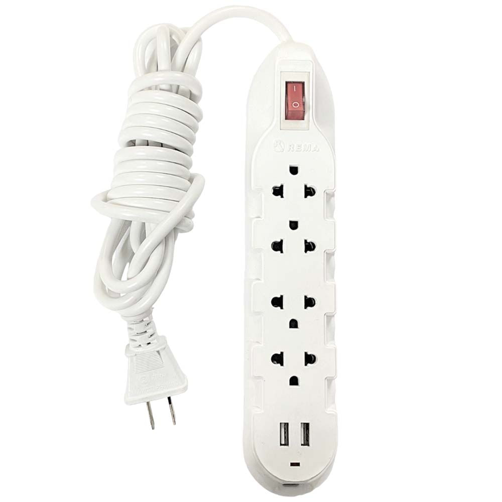 Extensión REFERMAT 4 Tomas + USB