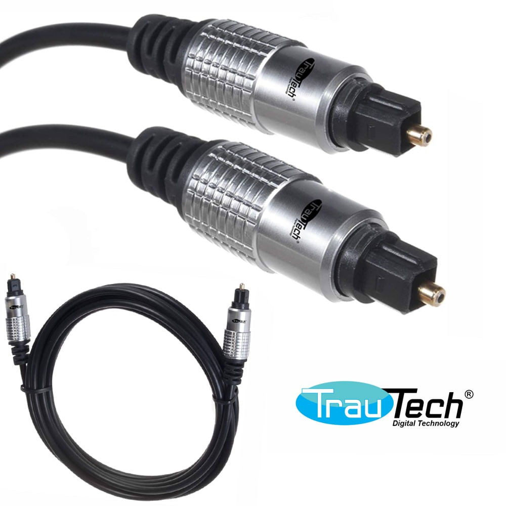 Cable Toslink Óptico de Audio Digital de Fibra Optica 1.8 Mts 4.0mm