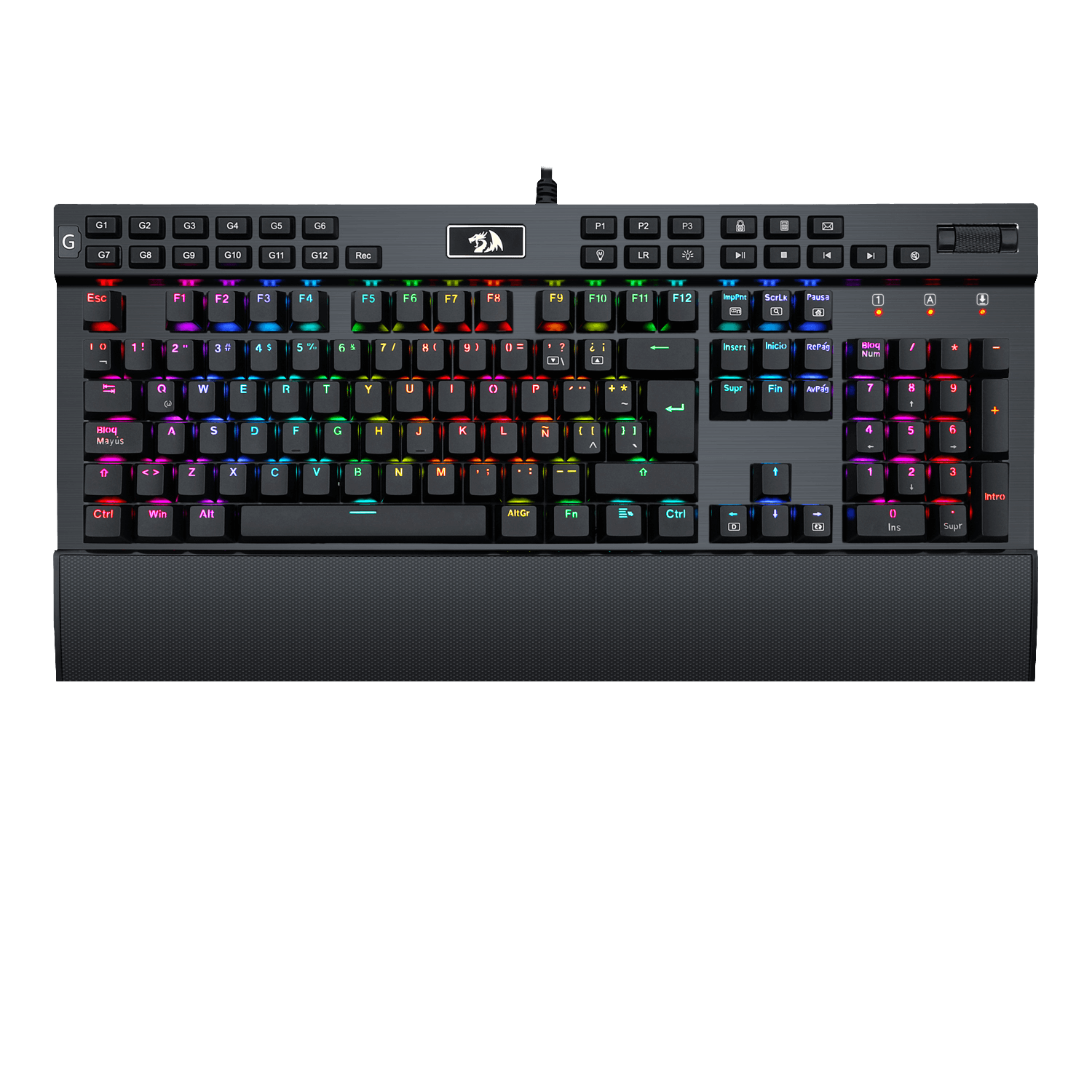 Teclado Redragon Yama Black K550 RGB SP Mecánico