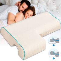 Almohada Viscoelastica para Parejas con Funda de Bamboo