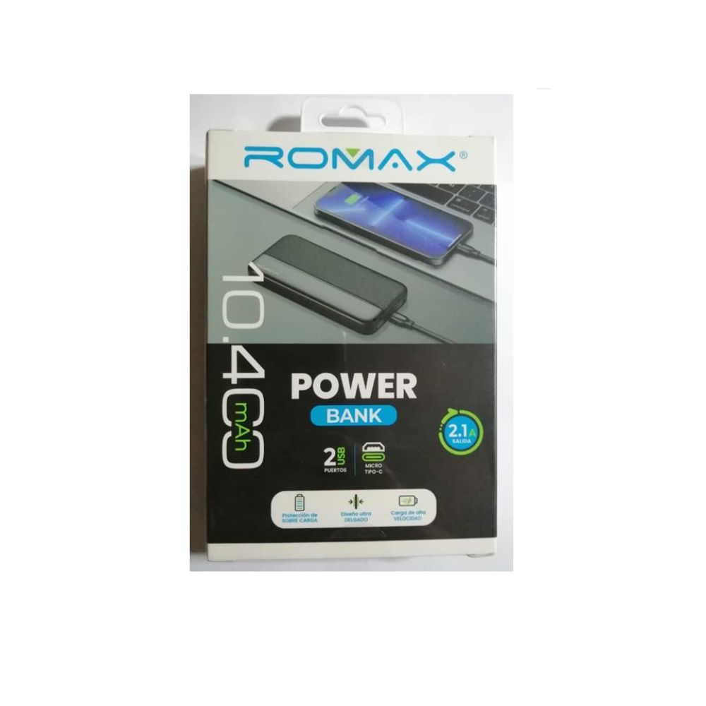 Power Bank Romax de 10.400 mAh con 2 Puertos USB TCP0143 | plazaVea ...