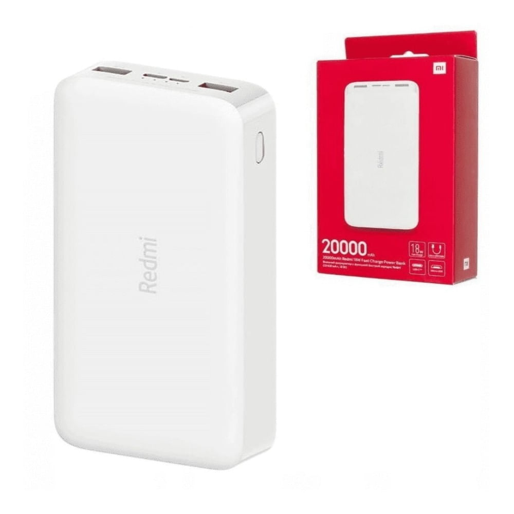 Power Bank Xiaomi 20000 mAh 18W- Blanco