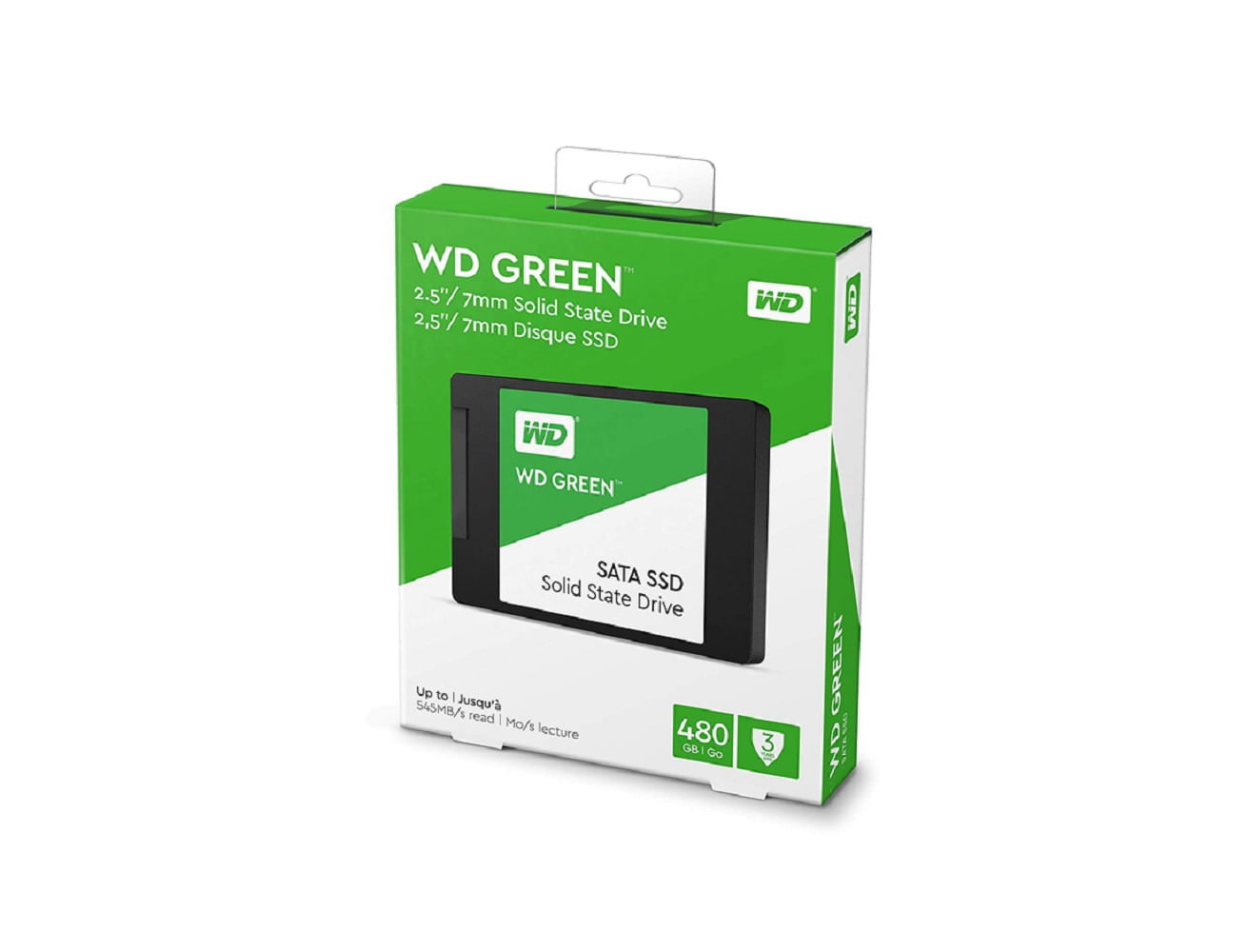 SSD Disco Duro Solido de 480gb WD GREEN 2.5"" 7mm SATA 6 Gbs