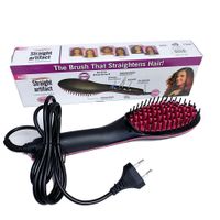 Cepillo Alisador Eléctrico De Cabello Pantalla Lcd Digital Cerámica