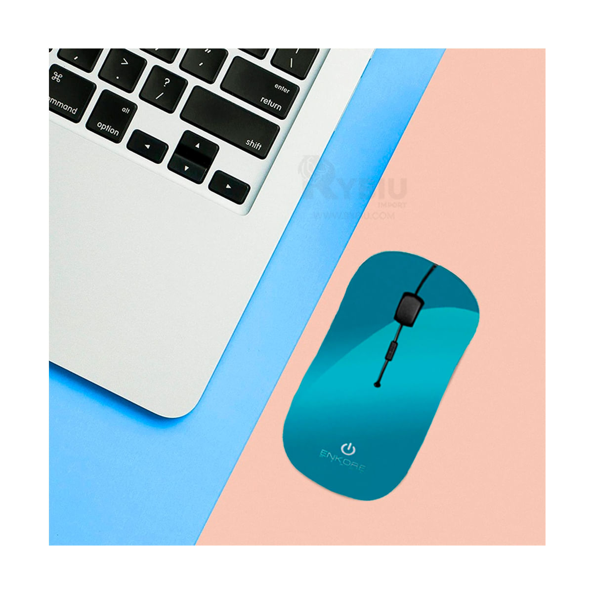 Mouse Enkore para Computadora Celeste