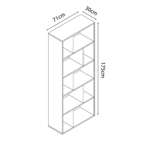 Organizador Juguetero Infantil Montessori Kalu de 10 compartimientos  Movenda Muebles Blanco