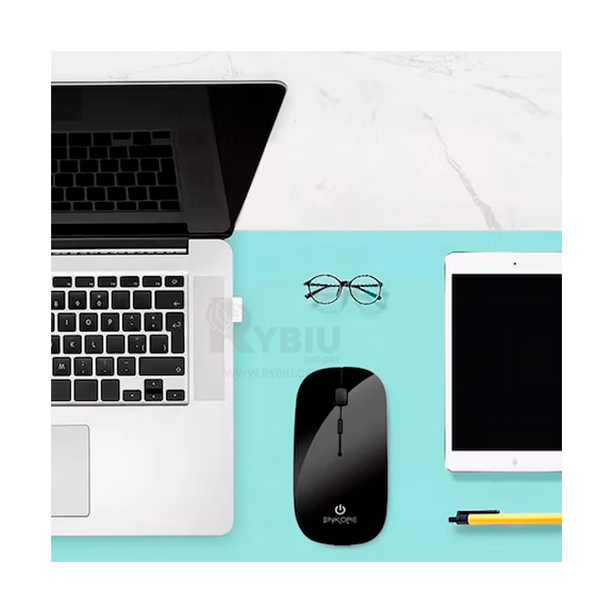 Mouse Inalambrico con USB Enkore Negro