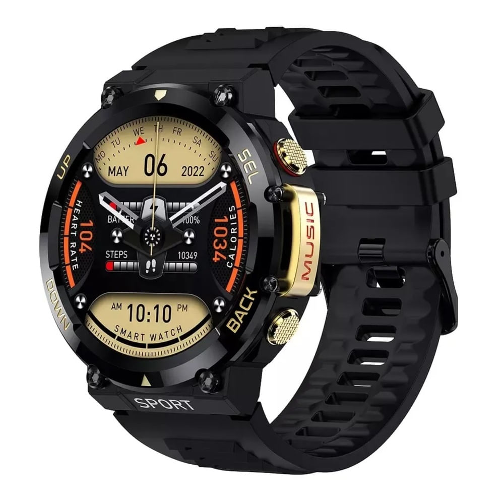 Smartwatch LF33 Acuatico NFC Negro