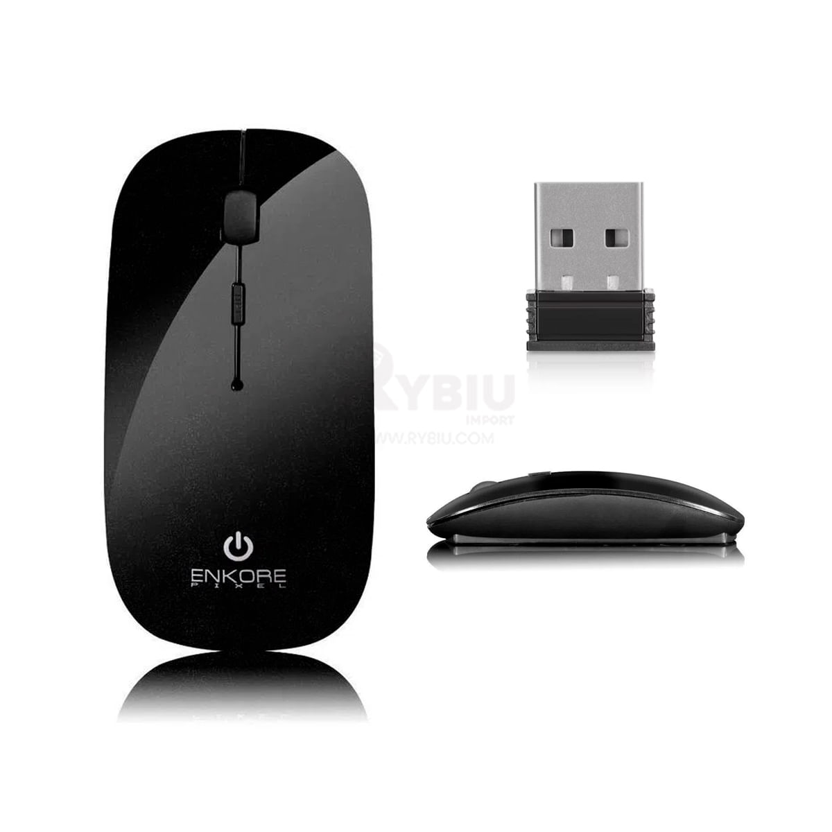 Mouse Enkore Pixel para Laptop Negro
