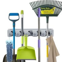 Set Organizador De Escobas Multifuncional