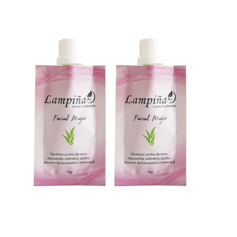 Crema Depiladora Facial Lampiña 15 Gramos 2 Unidades