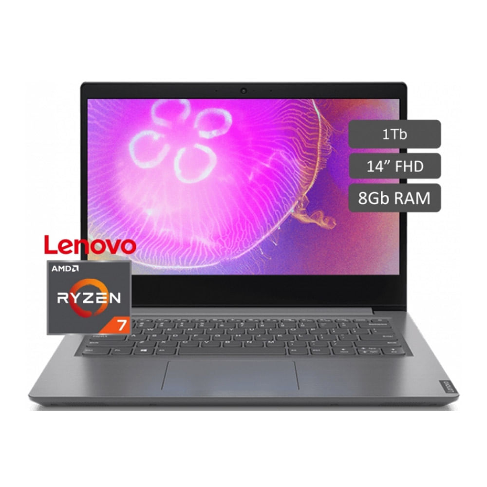 Laptop Notebook V14 Lenovo Amd Ryzen 7 4700u 8Gb 1Tb 14" Freedos