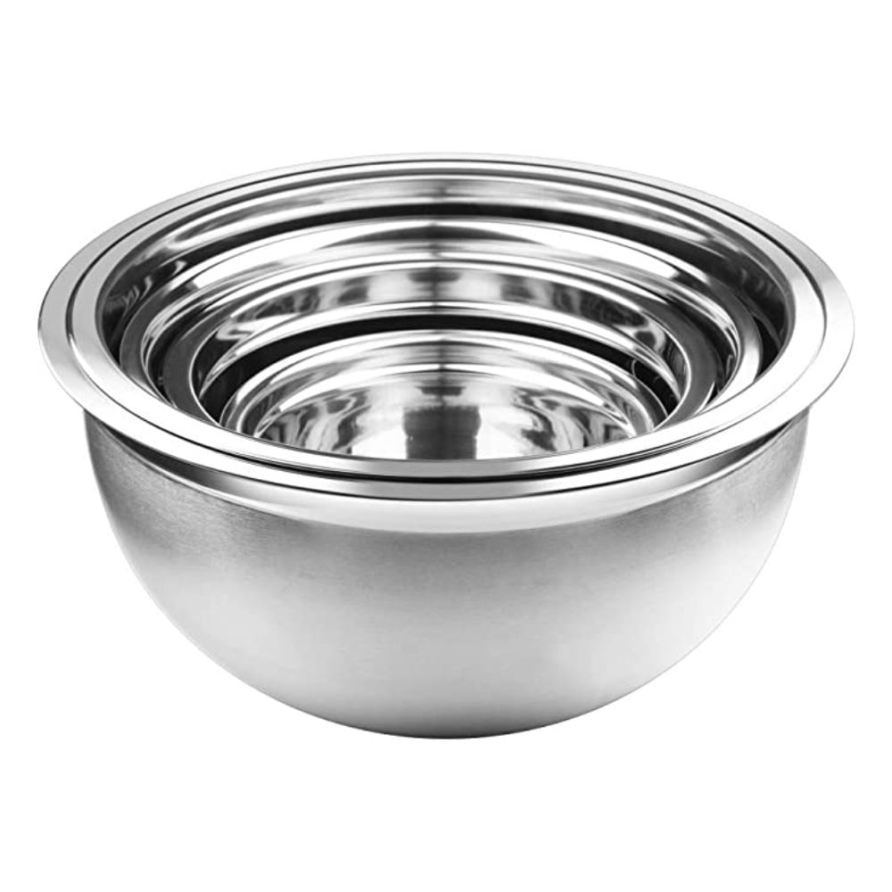 Juego de 4 Bowls para Cocina Bowl de Acero Inoxidable Repostería Juego de 4 Bowls para Cocina Bowl de Acero Inoxidable Repostería