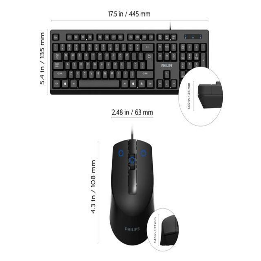Combo Teclado y Mouse SPT6274