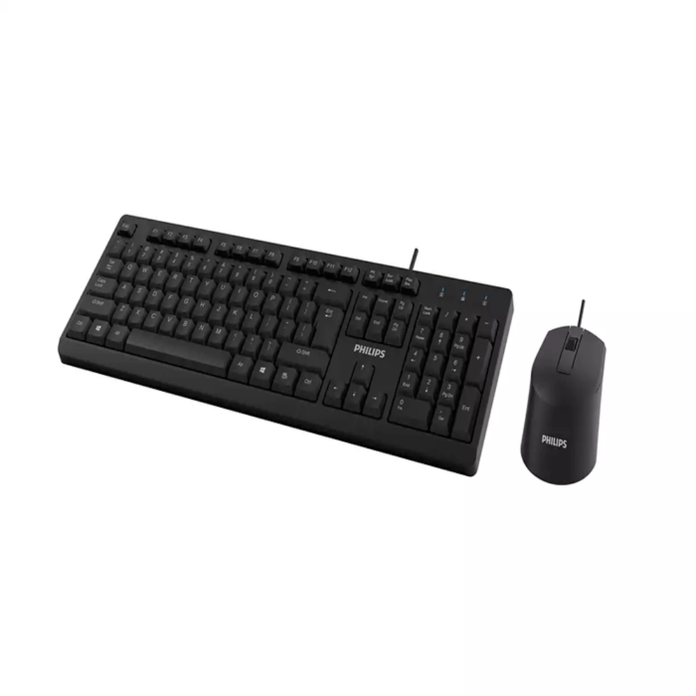 Combo Teclado y Mouse Philips SPT6234 Negro