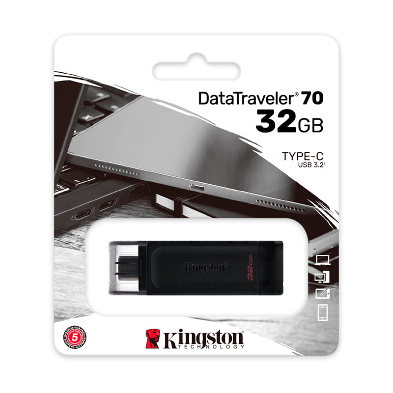 Memoria USB Kingston DT70 32GB Tipo C Gen 3.2