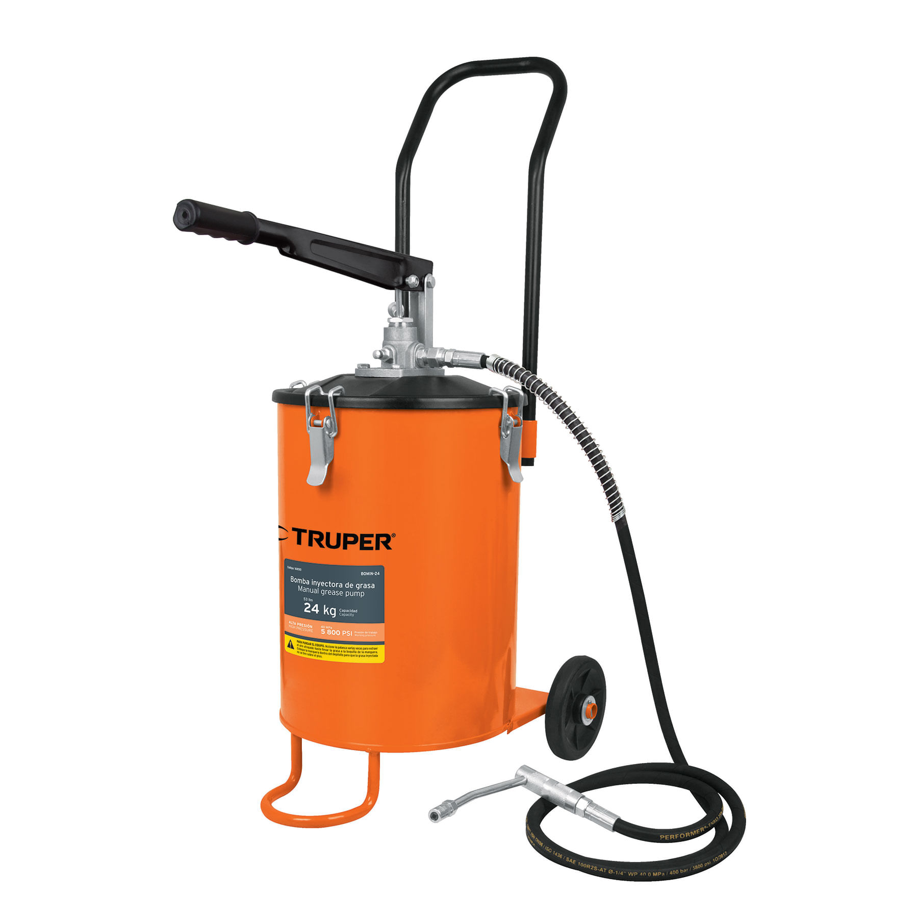 Bomba inyectora de grasa 24Kg Truper 16850