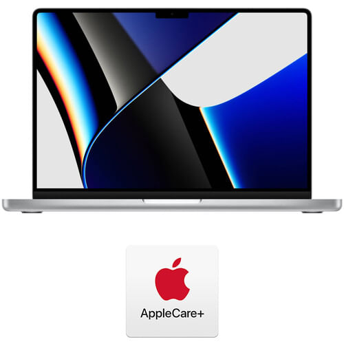 MacBook Pro de Apple 14.2 "con chip M1 Max & Applecare+ Kit de plan de protección (finales de 2021, plata)