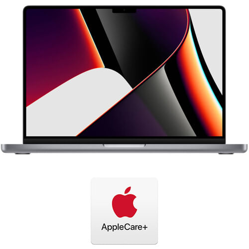 Apple 14.2 "MacBook Pro con M1 Pro Chip & Applecare+ Kit de plan de protección (finales de 2021, Space Grey)
