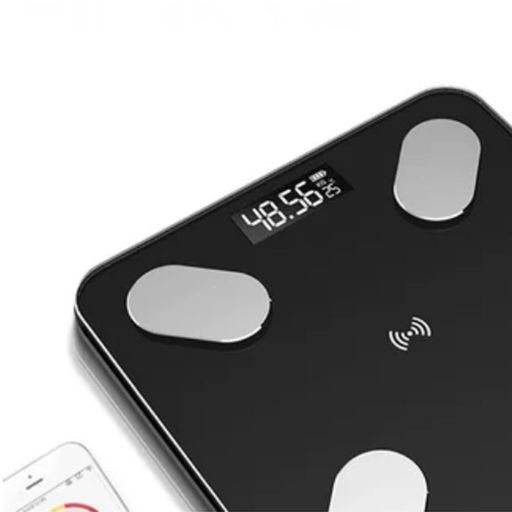 Balanza Digital Bluetooth Smart Controla Peso Grasa Corporal - Negro