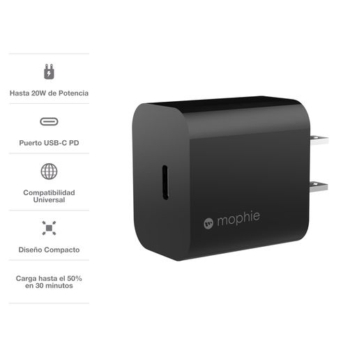 Cargador de coche USB-C de Mophie de 20 W