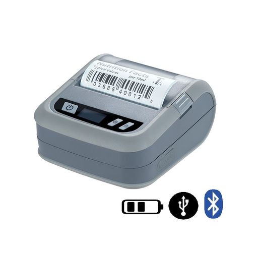 Impresora portátil térmica etiquetas códigos barra 80mm USB Bluetooth