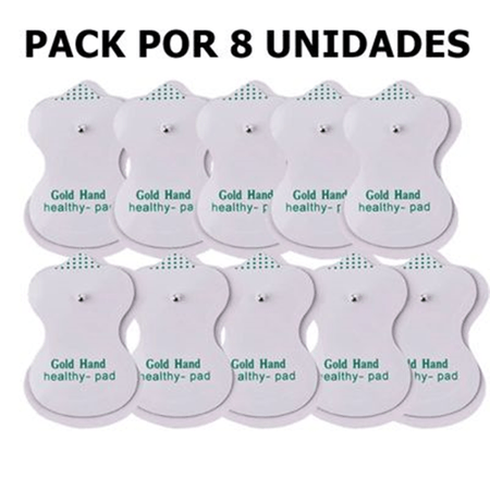 Set de 12 electrodos Tens repuesto de fisioterapia mod broche I