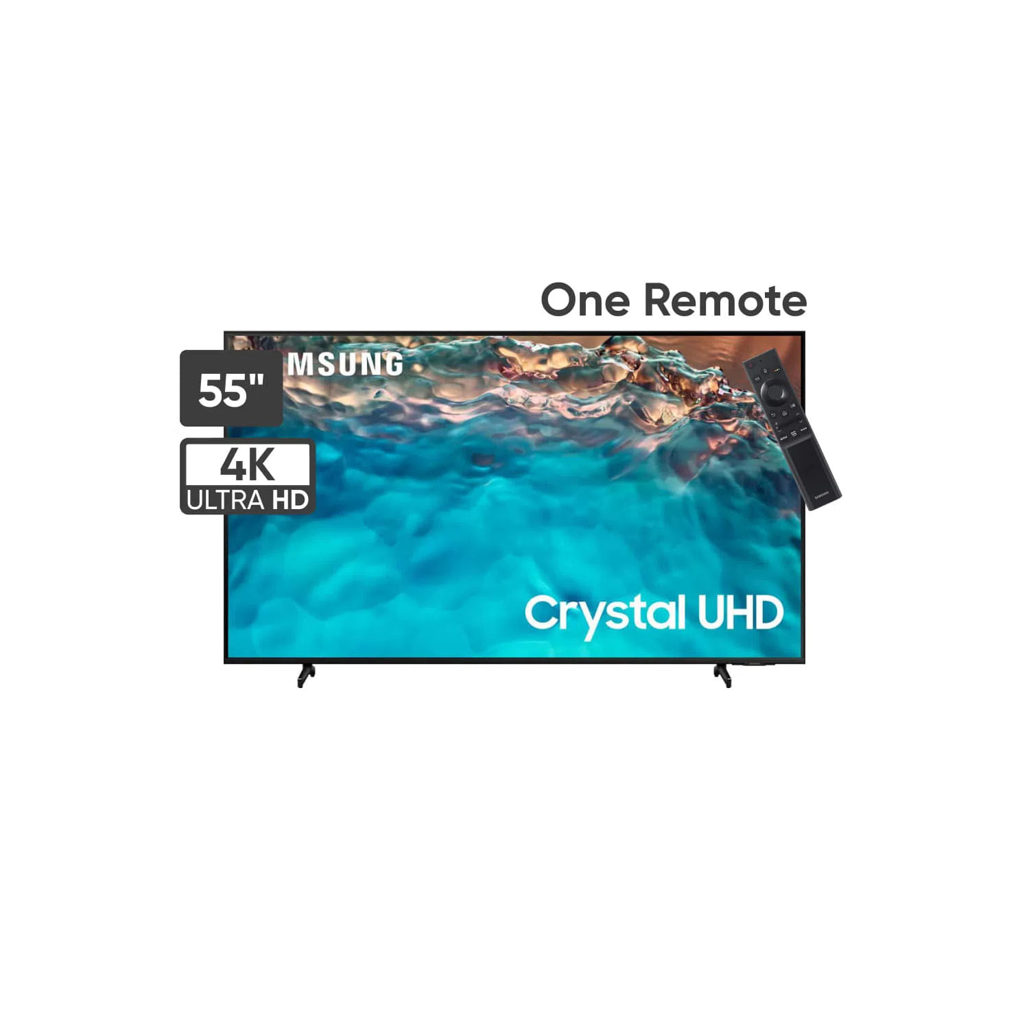 Televisor Samsung 55 UHD 4K Smart TV UN55BU8000GXPE Negro