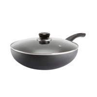 Sarten Wok Antiadherente Record 1080029726 de N26 con tapa de Vidrio
