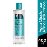Agua Micelar Cluny con Ácido Hialurónico - Frasco 400 ML