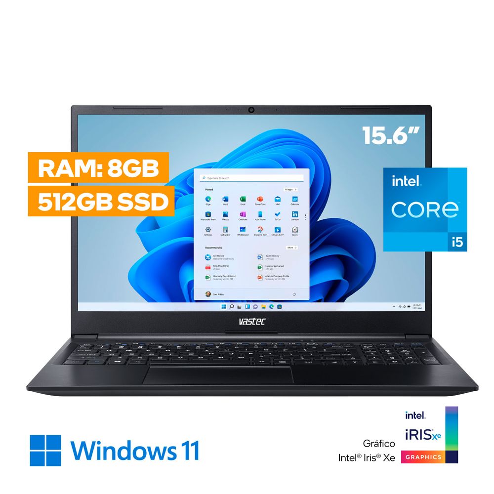 Laptop Vastec SmartBook NL50 i5-1135G7 8GB 512GB SSD Windows 11 Home ...