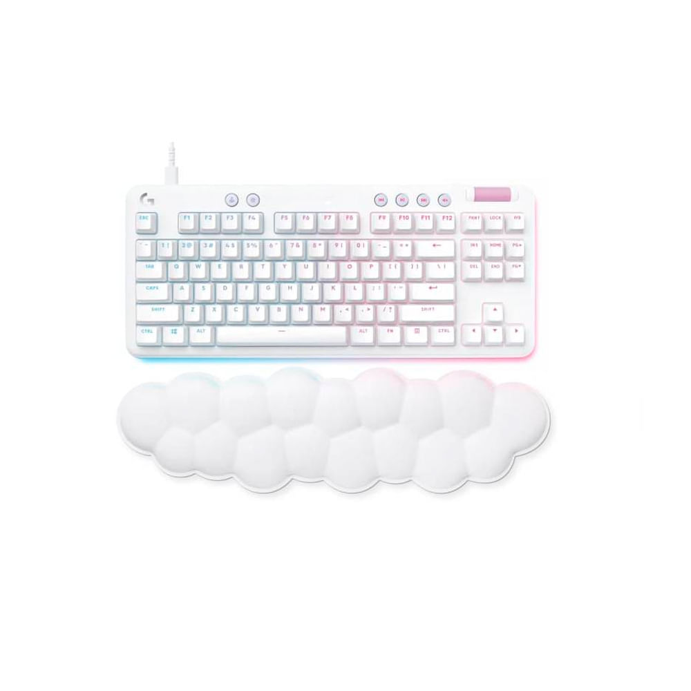 Teclado Logitech G713 TKL Mecánico Táctil RGB C/Respaldo Blanco