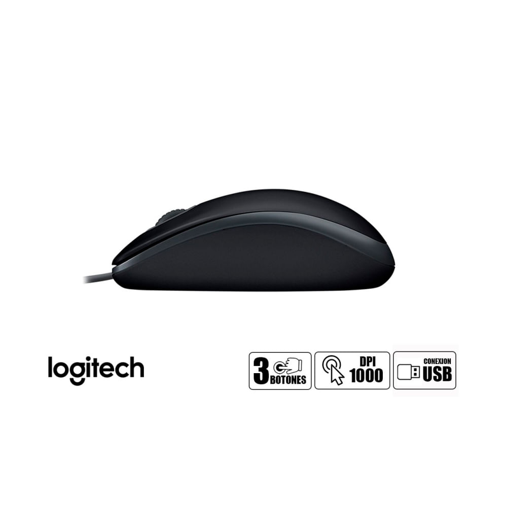 Mouse Logitech M110 Silent Optico USB Negro