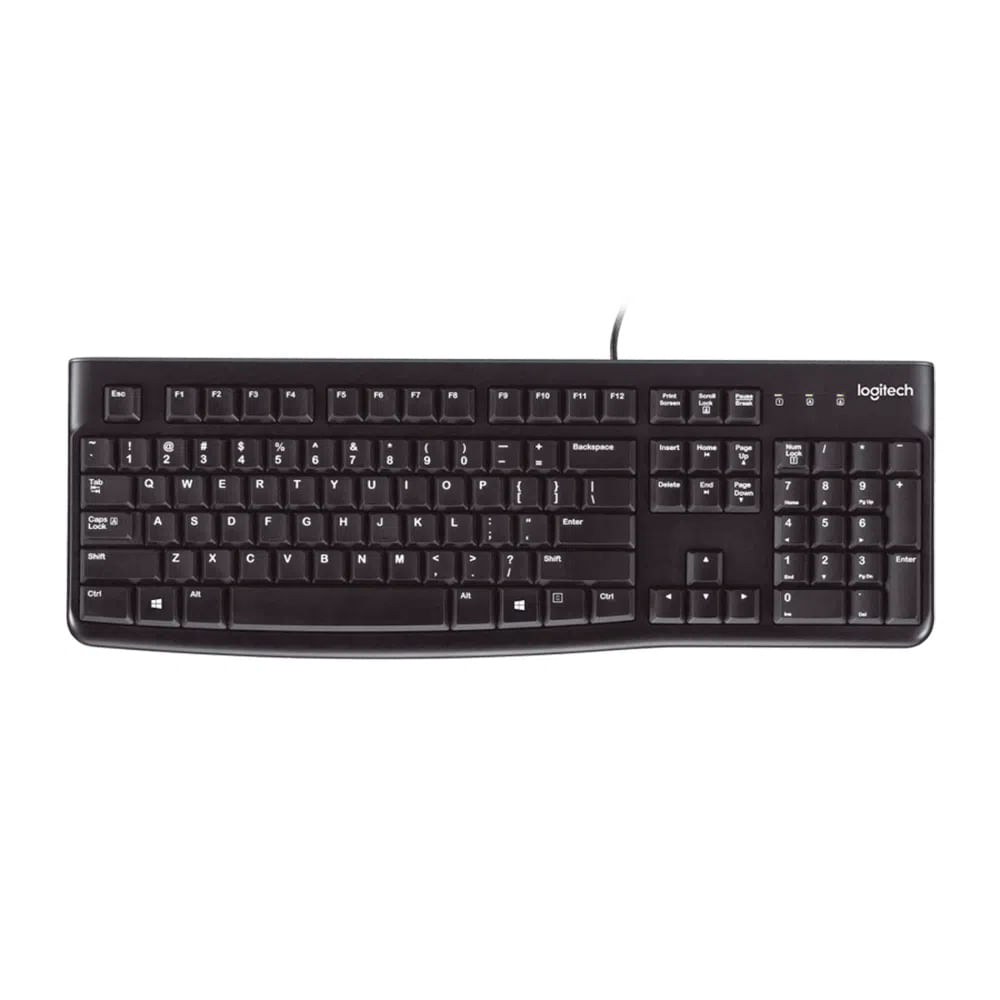 Teclado K120 Logitech USB SP Black