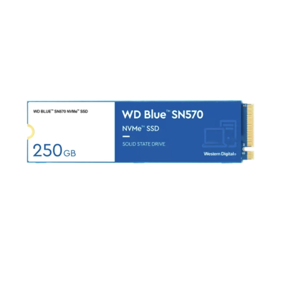 Disco SSD Western Digital Blue SN570 250GB M2 2280 PCIe Gen3