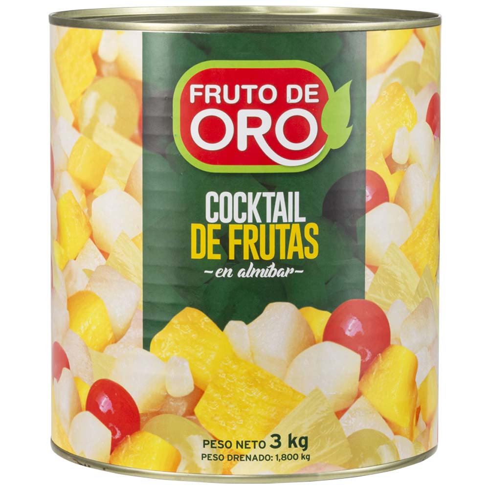 Cocktail de Frutas FRUTO DE ORO Lata 3Kg