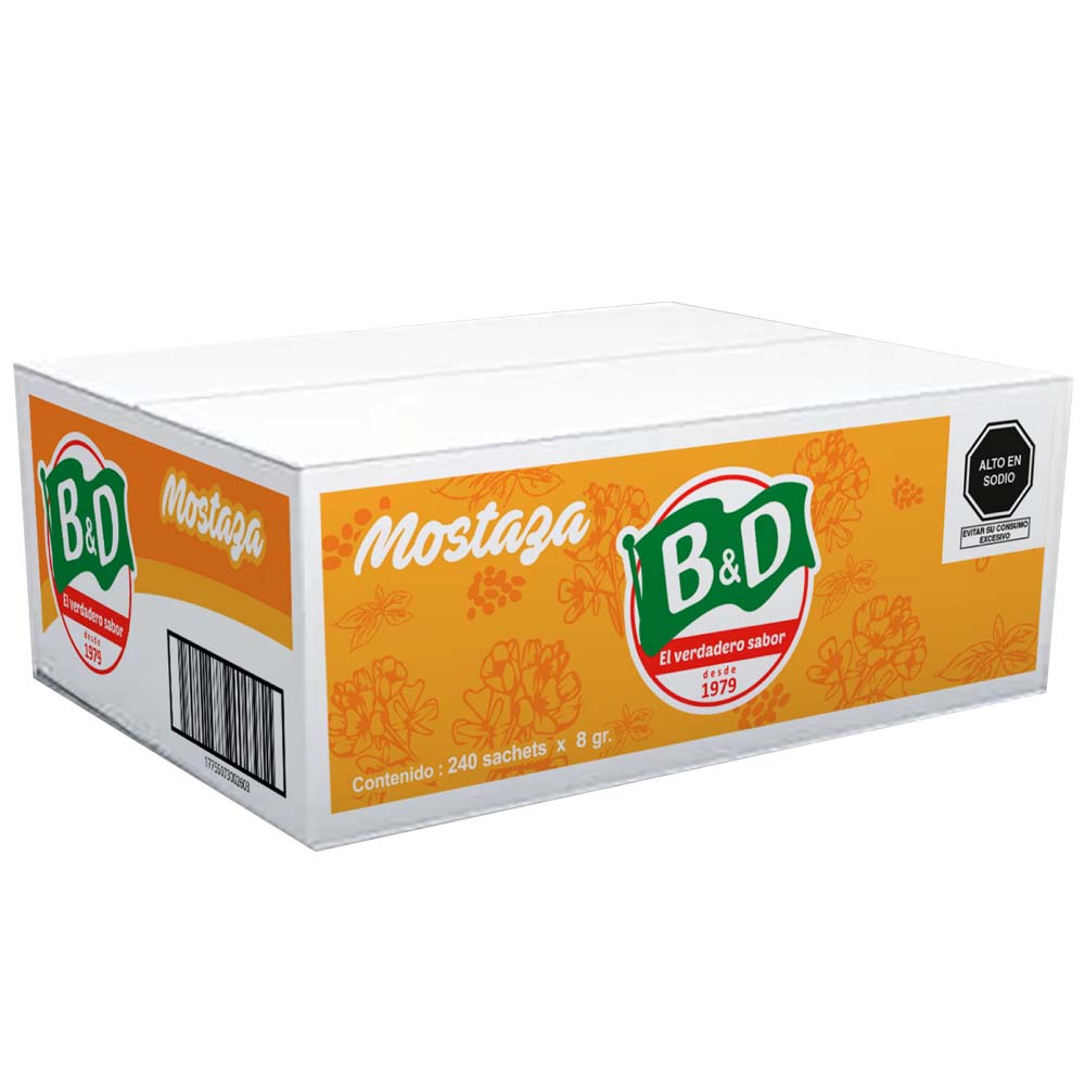 Mostaza B&D Caja 240un