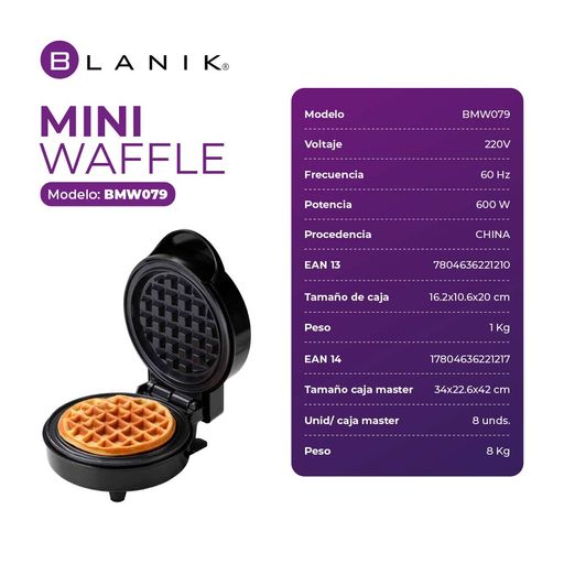 Mini Waflera Blanik 600 W - Promart