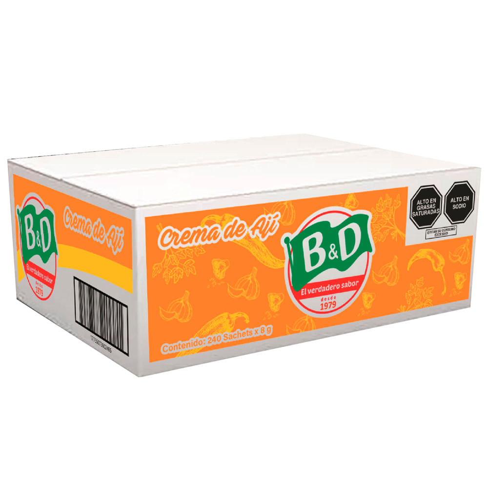 Crema de Ají B&D Caja 240un