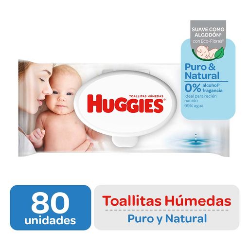 burbuja al exilio Enfriarse Toallitas Húmedas para Bebé HUGGIES Recién Nacido Paquete 80un | plazaVea -  Supermercado