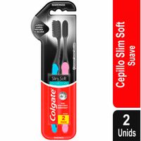 Cepillo Dental COLGATE Slim Soft Carbón x 2un